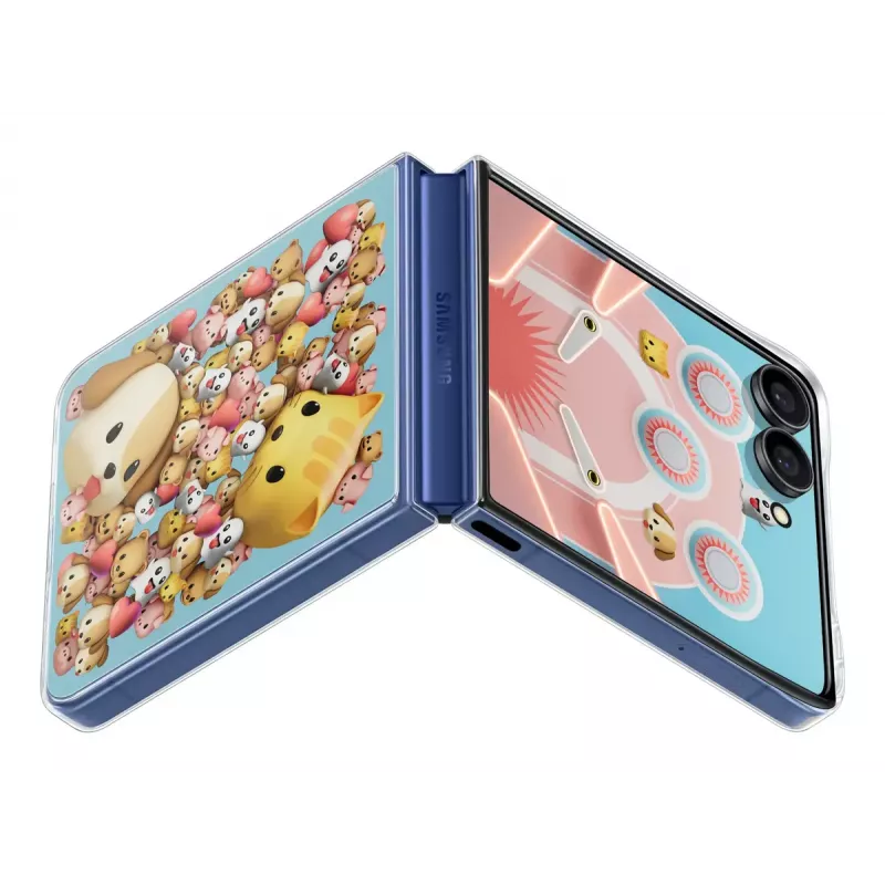 Funda Samsung Galaxy Z Flip7 transparente monocromática