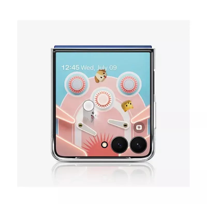 Funda Samsung Galaxy Z Flip7 transparente monocromática