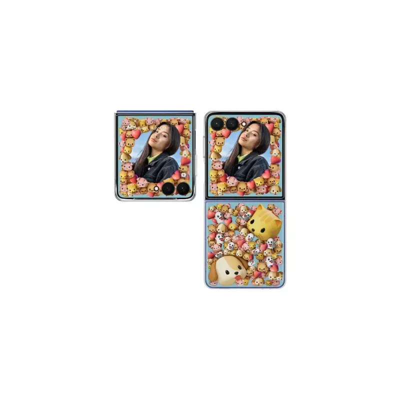 Funda Samsung Galaxy Z Flip7 transparente monocromática