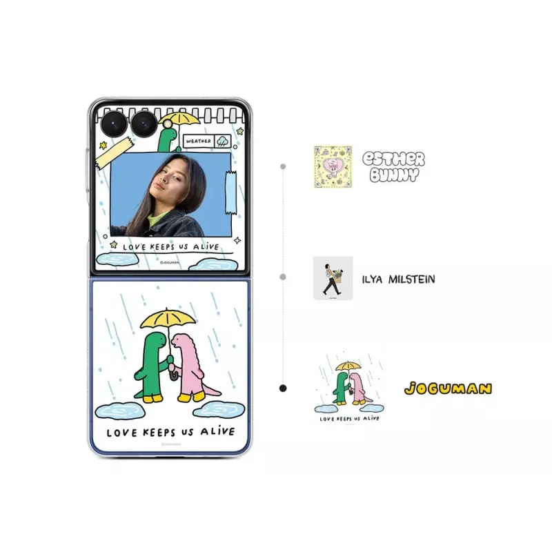 Funda Samsung Galaxy Z Flip7 transparente monocromática