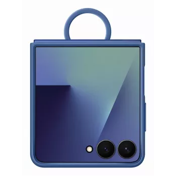 Samsung EF-PF766TNEGWW funda de silicona con anilla para Galaxy Z Flip7, azul