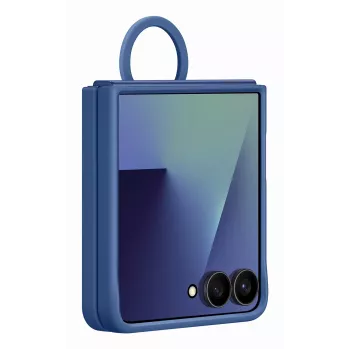 Samsung EF-PF766TNEGWW funda de silicona con anilla para Galaxy Z Flip7, azul