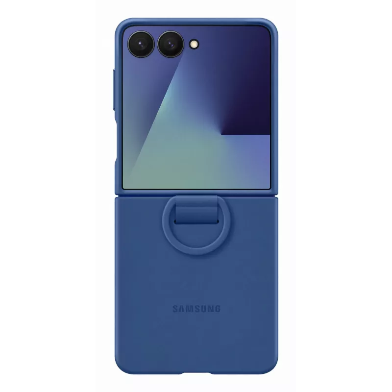 Samsung EF-PF766TNEGWW funda de silicona con anilla para Galaxy Z Flip7, azul