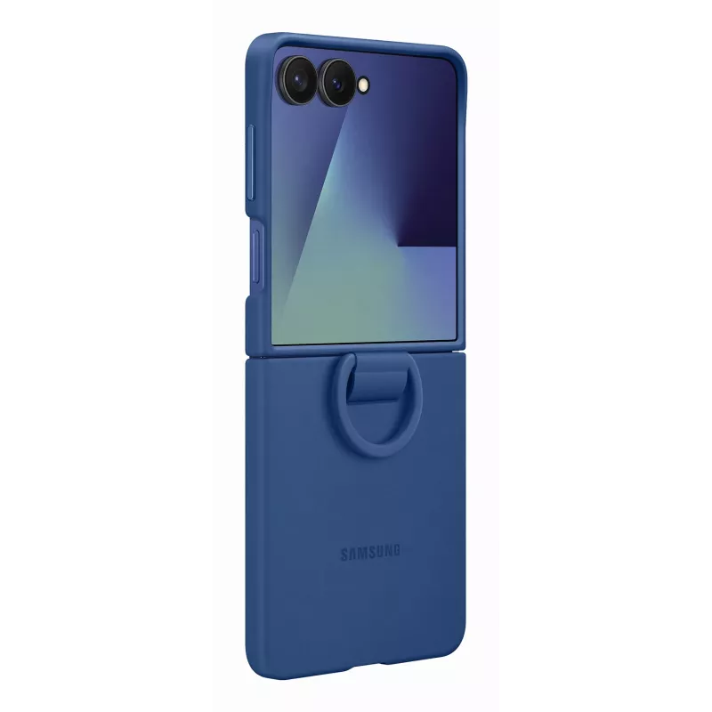 Samsung EF-PF766TNEGWW funda de silicona con anilla para Galaxy Z Flip7, azul
