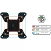 Techly ICA-LCD 500BK soporte de escritorio para monitor 13–30 pulgadas (76,2 cm), hasta 15 kg, VESA 75x75/100x100, negro