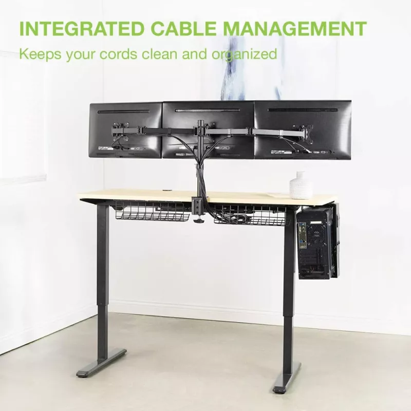 Soporte de sobremesa Techly para 3 monitores de 13-24
