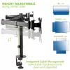 Soporte de sobremesa Techly para 3 monitores de 13-24