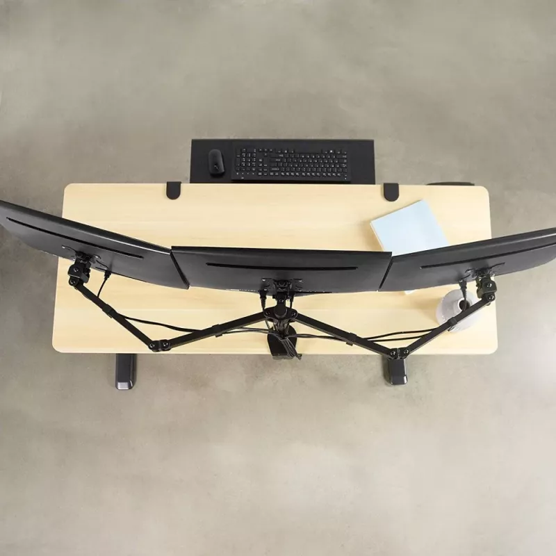 Soporte de sobremesa Techly para 3 monitores de 13-24