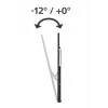Soporte de pared para TV Hama 00220818 negro 75 kg 100