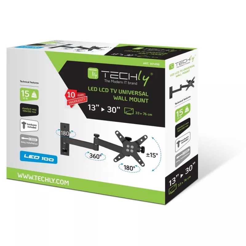 Soporte de pared Techly para TV LED-LCD de 13-30