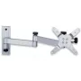 Techly ICA-LCD 104 soporte de pared para LCD 13–30 pulgadas, 3 articulaciones, inclinable y giratorio, hasta 15 kg, VESA 75x75/100x100, plata