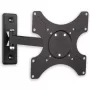 Techly ICA-LCD 2901 soporte de pared para TV LCD 13–37 pulgadas, inclinable y giratorio, hasta 25 kg, VESA 75x75–200x200, negro