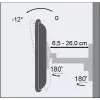 Techly ICA-LCD 2901 soporte de pared para TV LCD 13–37 pulgadas, inclinable y giratorio, hasta 25 kg, VESA 75x75–200x200, negro