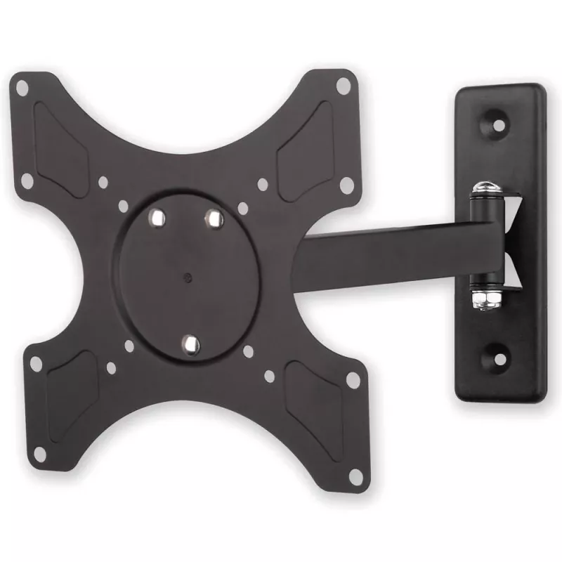 Techly ICA-LCD 2901 soporte de pared para TV LCD 13–37 pulgadas, inclinable y giratorio, hasta 25 kg, VESA 75x75–200x200, negro