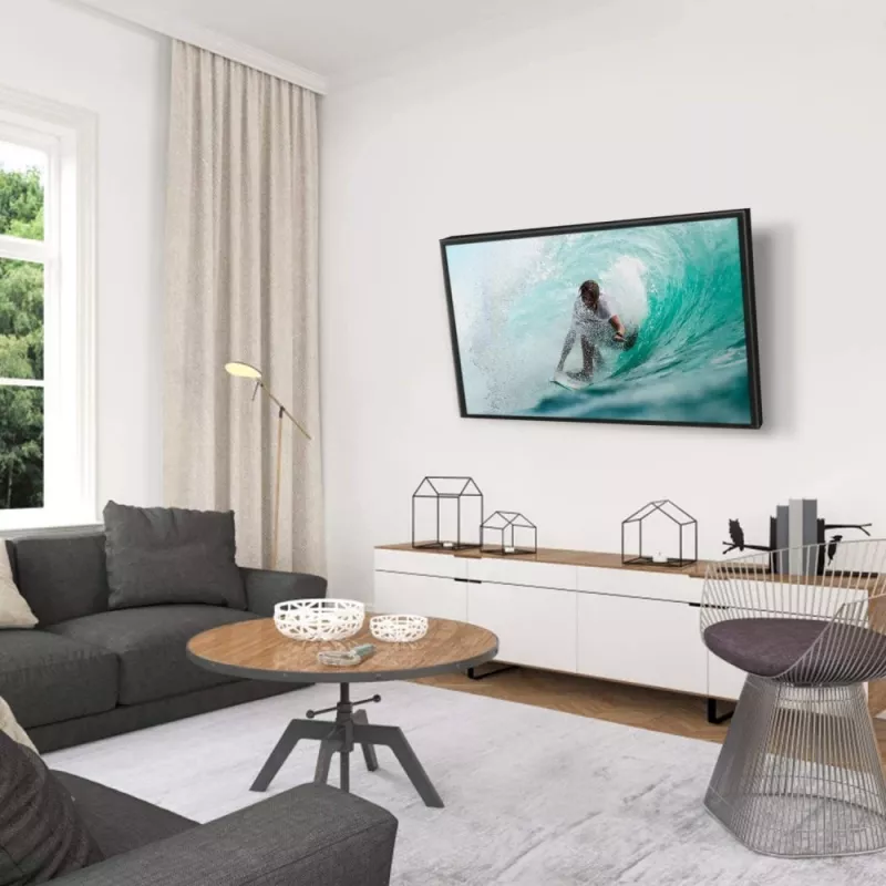 Techly ICA-LCD 2901 soporte de pared para TV LCD 13–37 pulgadas, inclinable y giratorio, hasta 25 kg, VESA 75x75–200x200, negro