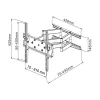 Soporte de pared Techly para TV LED-LCD de 42-70