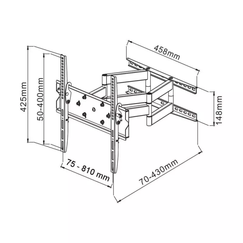 Soporte de pared Techly para TV LED-LCD de 42-70
