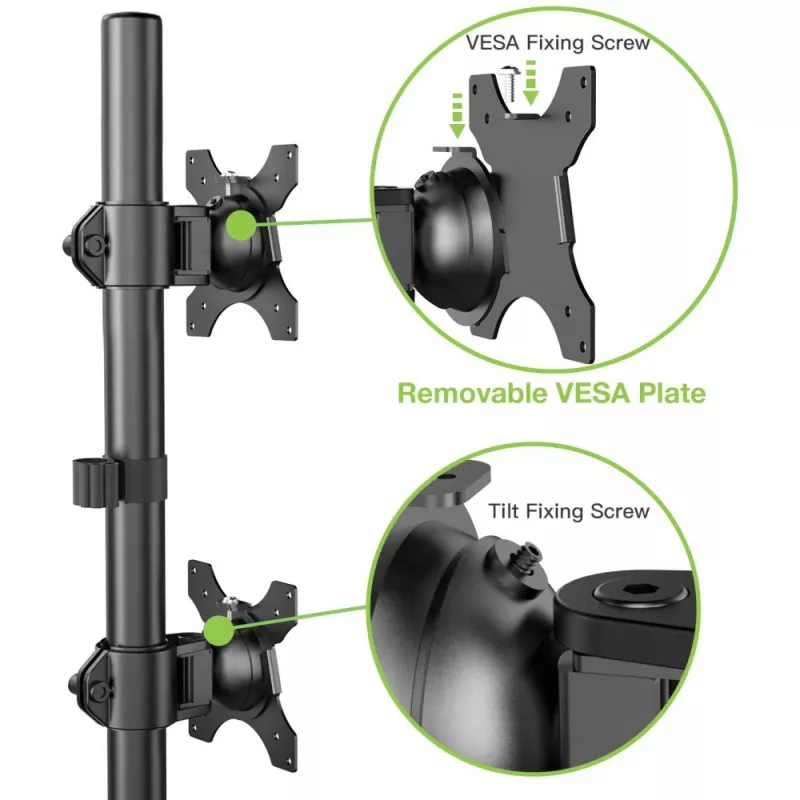 Soporte / pie para monitor Techly ICA-LCD 2520V 68.6 cm (27
