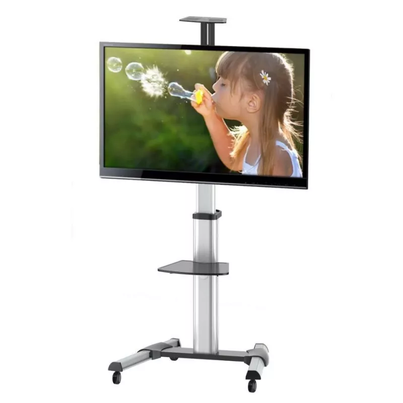 Soporte de suelo con ruedas Techly para LCD / LED / Plasma 37-70 con bandeja ICA-TR15