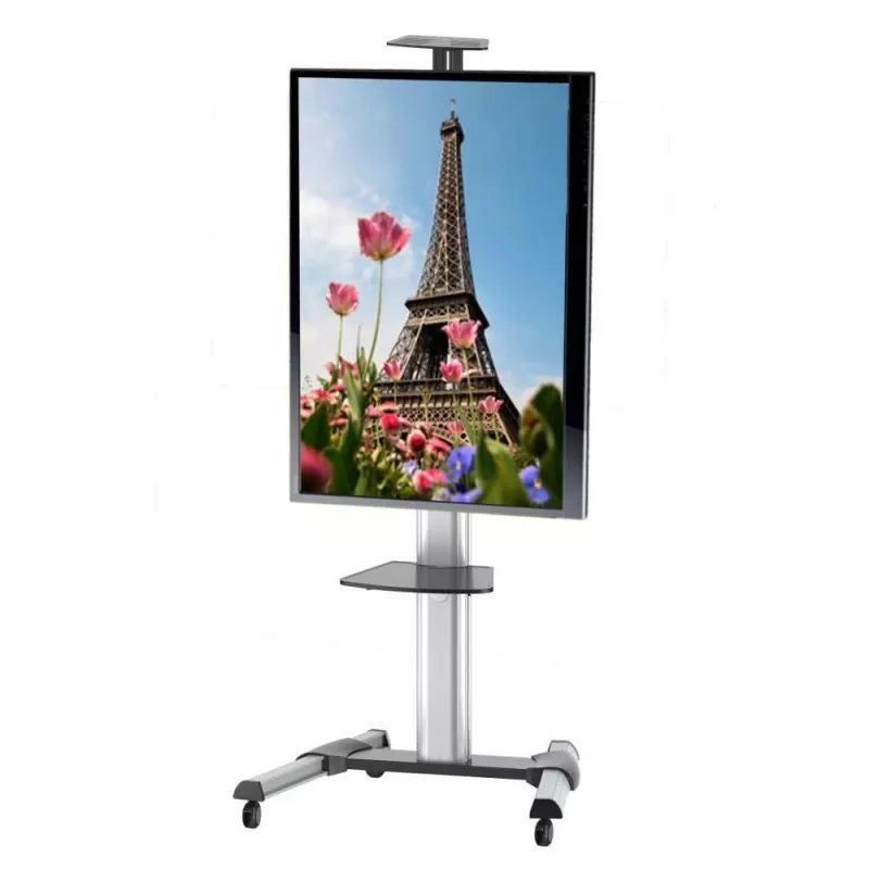 Soporte de suelo con ruedas Techly para LCD / LED / Plasma 37-70 con bandeja ICA-TR15