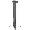 Soporte para proyector Manhattan, techo o pared, inclinable y orientable, rango de altura: 43-65 cm, máx. 20 kg, negro, garantía de por vida