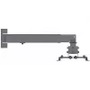 Soporte para proyector Manhattan, techo o pared, inclinable y orientable, rango de altura: 43-65 cm, máx. 20 kg, negro, garantía de por vida