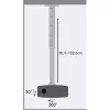 Extensión de soporte de techo para proyector Techly 60–102 cm plata ICA-PM 102XL