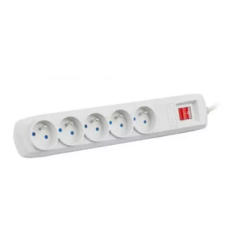 Regleta de enchufes ARMAC ARC 5 — 5 tomas, cable 1,5 m, gris