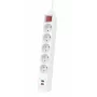 Hama 44133758 alargador de corriente 1,4 m 5 tomas AC interior blanco