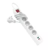 Hama 44133758 alargador de corriente 1,4 m 5 tomas AC interior blanco