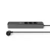 Hama 00223192 alargador 1,4 m 3 tomas AC interior negro, gris