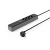 Hama 00223192 alargador 1,4 m 3 tomas AC interior negro, gris