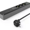 Hama 00223192 alargador 1,4 m 3 tomas AC interior negro, gris