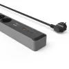 Hama 00223192 alargador 1,4 m 3 tomas AC interior negro, gris