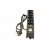 Lestar LX 610 G-A regleta protectora contra sobretensiones, 6 tomas, cable de 1,5 m, 155 J, 230 V, 10 A, con interruptor, negra