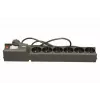 Lestar LX 610 G-A regleta protectora contra sobretensiones, 6 tomas, cable de 1,5 m, 155 J, 230 V, 10 A, con interruptor, negra