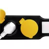 Alargador de corriente LogiLink LPS253 1.5 m 3 tomas AC exterior negro amarillo