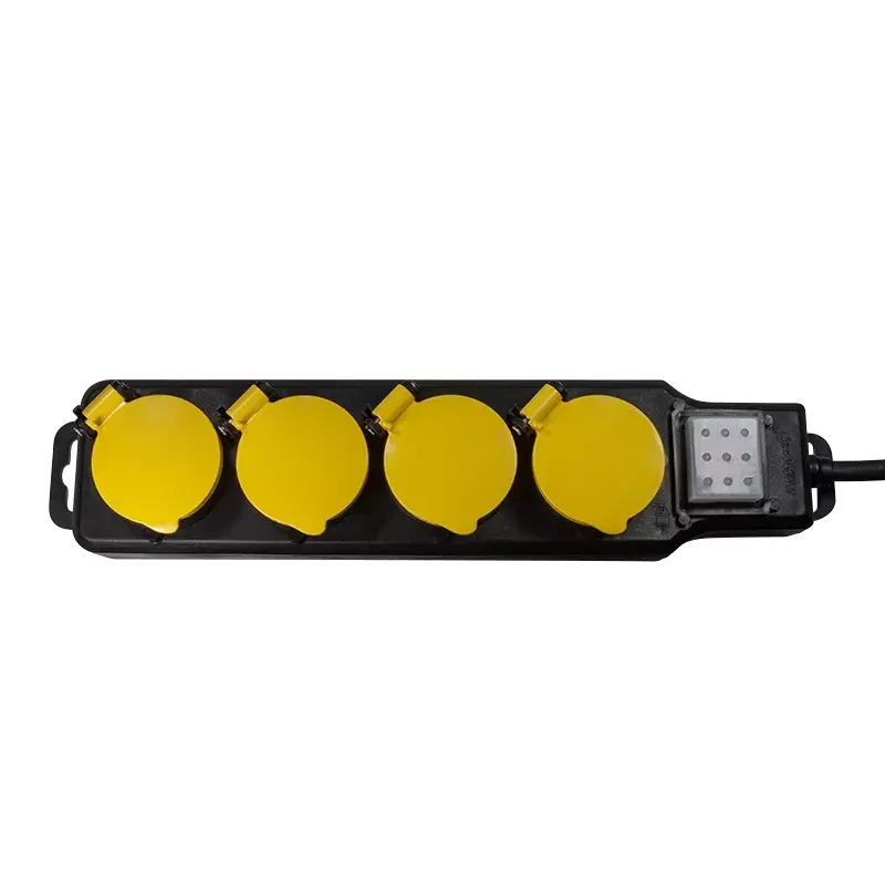 Alargador de corriente LogiLink LPS254 1,5 m 4 tomas AC exterior negro amarillo