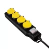 Alargador de corriente LogiLink LPS254 1,5 m 4 tomas AC exterior negro amarillo