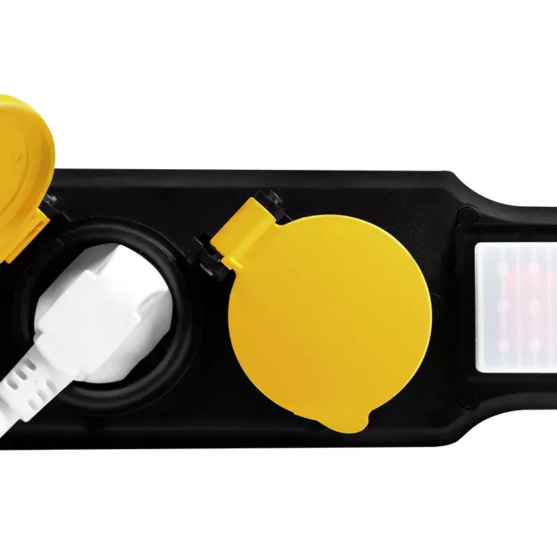 Alargador de corriente LogiLink LPS254 1,5 m 4 tomas AC exterior negro amarillo
