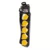 Alargador de corriente LogiLink LPS255 1,5 m 5 tomas AC exterior negro amarillo
