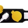 Alargador de corriente LogiLink LPS255 1,5 m 5 tomas AC exterior negro amarillo
