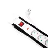 Alargador de corriente LogiLink LPS211 3m 5 tomas AC interior negro blanco