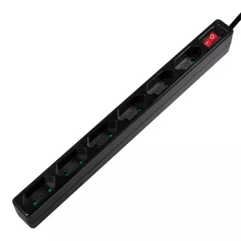 Alargador de corriente LogiLink LPS232B 1.5m 6 tomas AC interior negro