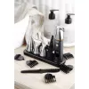 Set de cuidado eléctrico Adler AD 2946 – recortador 5 en 1 inalámbrico para hombre, 4 niveles de longitud, 60 min. de autonomía, Negro/Acero inoxidable