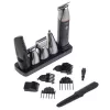 Set de cuidado eléctrico Adler AD 2946 – recortador 5 en 1 inalámbrico para hombre, 4 niveles de longitud, 60 min. de autonomía, Negro/Acero inoxidable