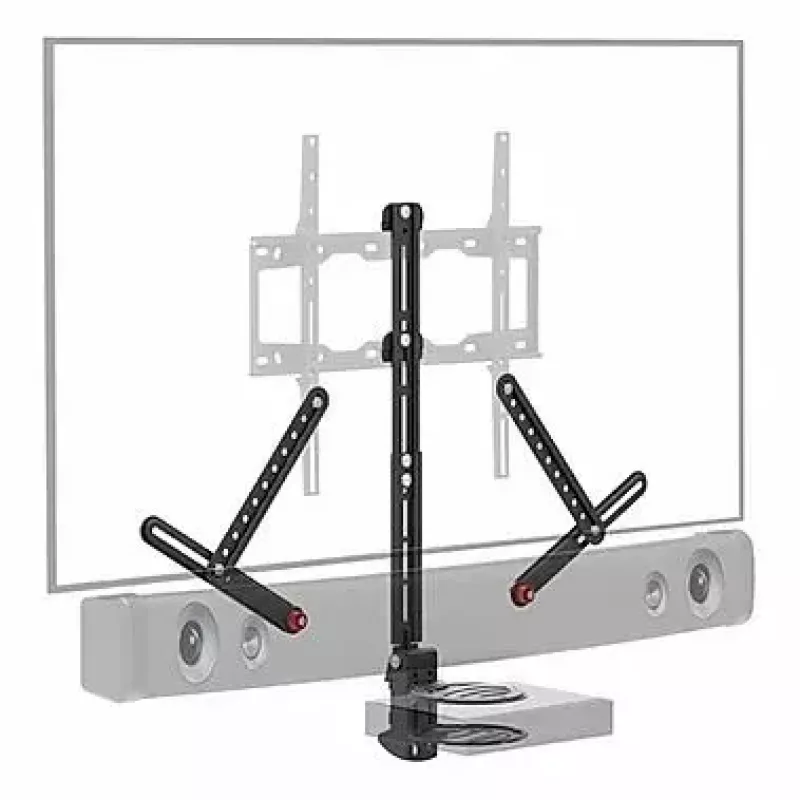 Estantería para equipos AV Barkan E850, 1 balda, negra, 565 mm de altura, 6,5 kg de capacidad