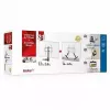 Estantería para equipos AV Barkan E850, 1 balda, negra, 565 mm de altura, 6,5 kg de capacidad