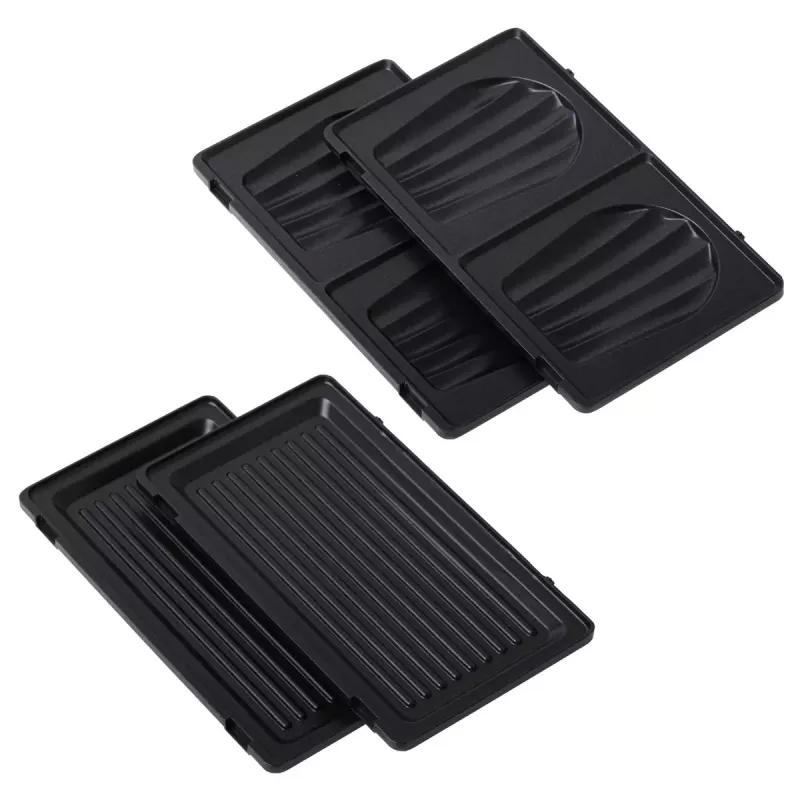 Sandwichera 2 en 1 Adler AD 3070b — 850 W, 2 placas, negra