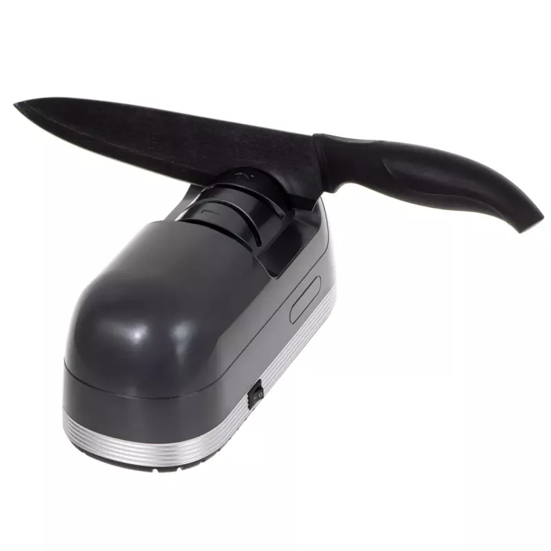 Adler AD 4508 afilador de cuchillos eléctrico, de 2 etapas, 60 W, negro